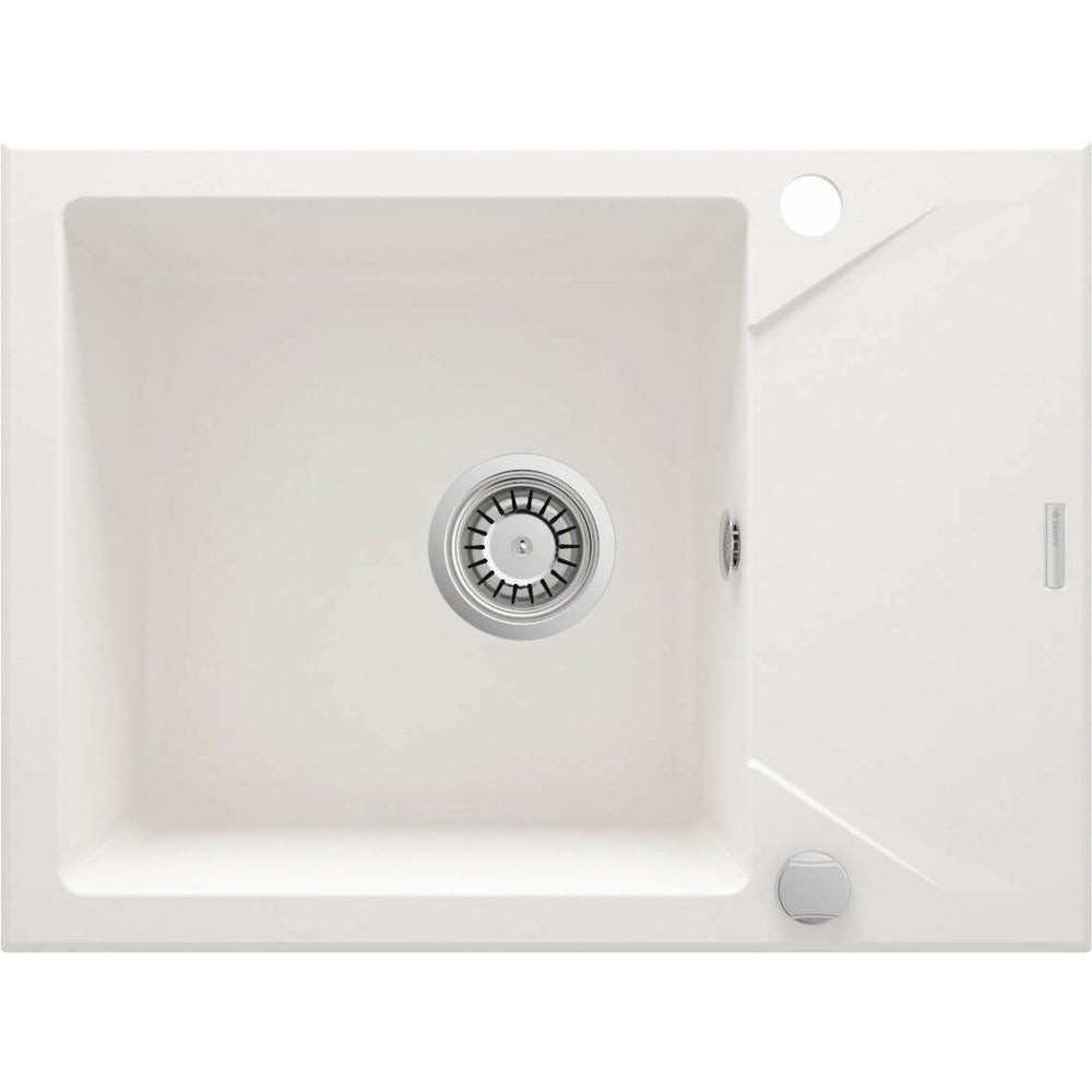 Deante Evora Granite Sink 44x59 cm White
