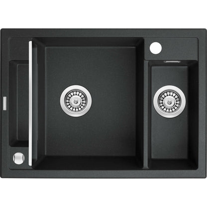 Кухненска мивка от гранит Deante Magnetic 50x69 см графит