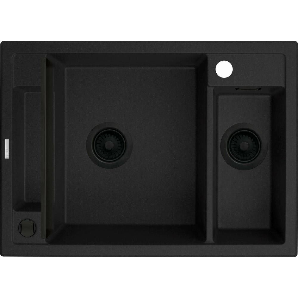 Гранитна мивка Deante Magnetic 50x69 см черна