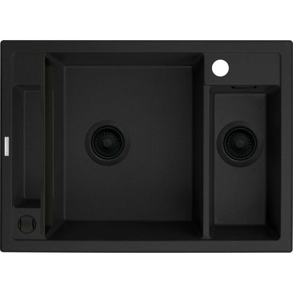 Гранитна мивка Deante Magnetic 50x69 см черна