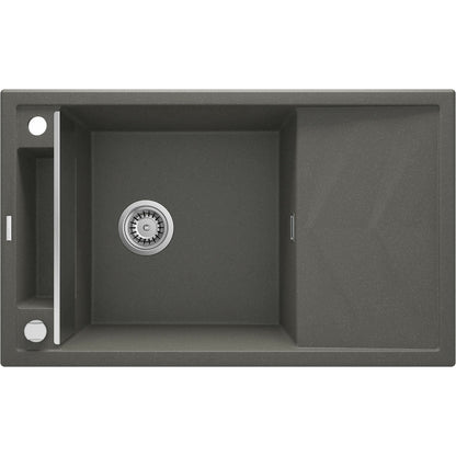 Гранитна мивка Deante Magnetic 50x82 см антрацит