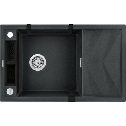 Гранитна мивка Deante Magnetic 50x82 см графит