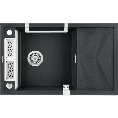 Гранитна мивка Deante Magnetic 50x82 см графит