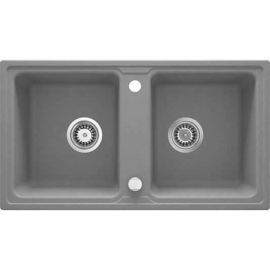 Deante Zorba Granite Sink 43.5x78 cm Gray