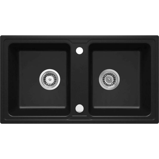 Deante Zorba Granite Sink 43.5x78 cm Black