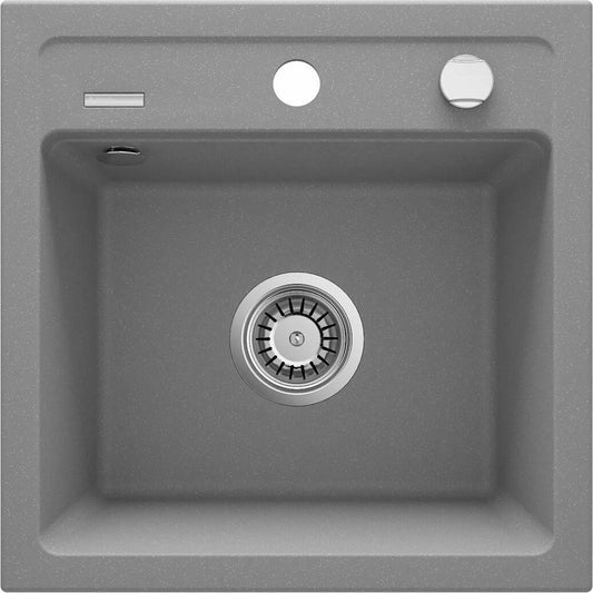 Deante Zorba Granite Sink 44x44 cm Gray