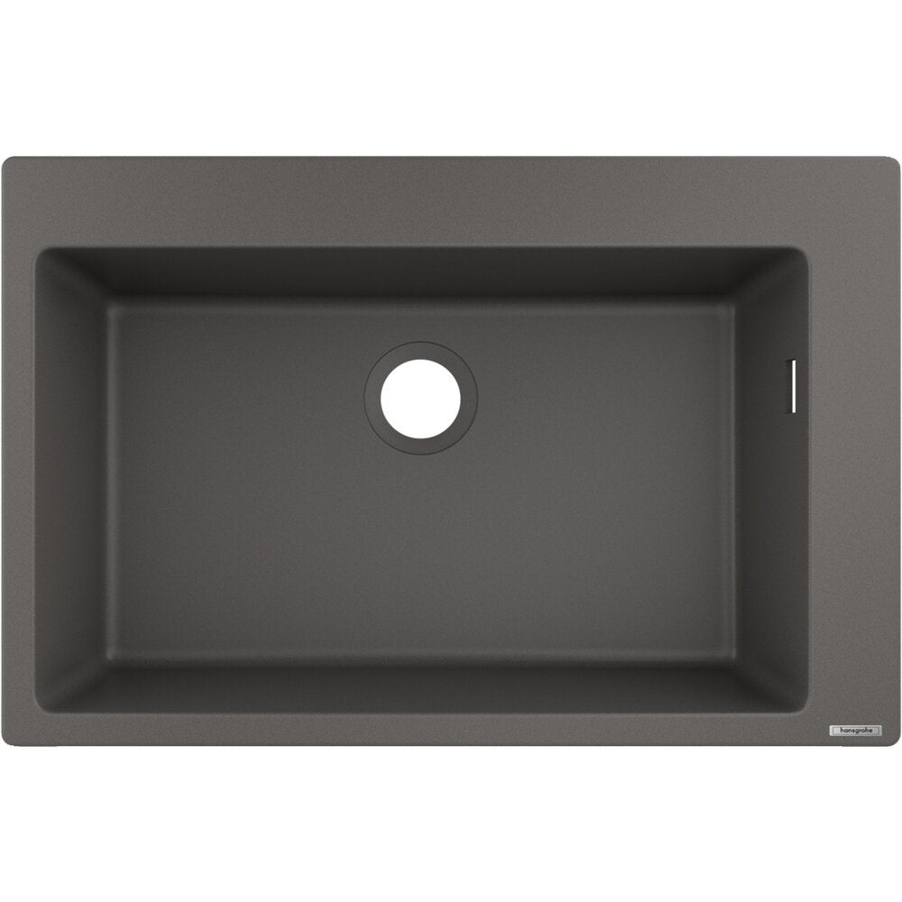 Hansgrohe S51 SilicaTec Composite Sink Grey Stone 77x51 cm