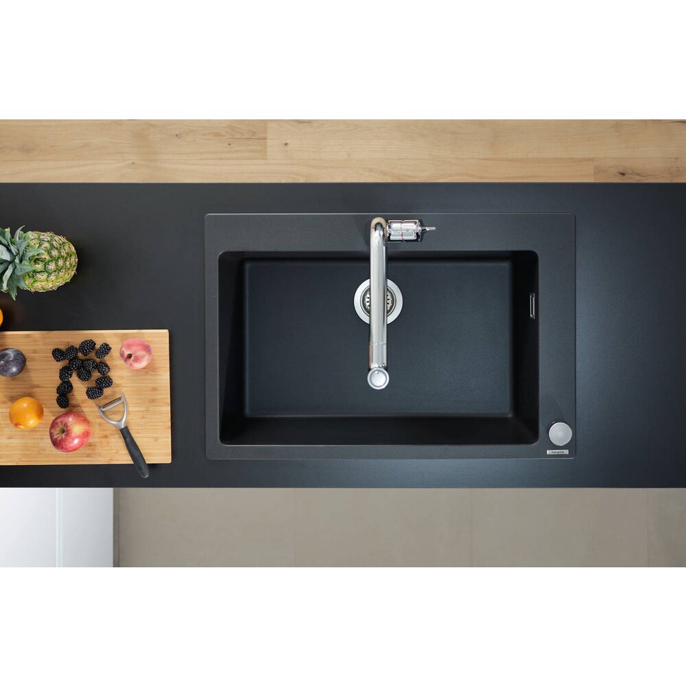 Hansgrohe S51 SilicaTec Composite Sink Grey Stone 77x51 cm