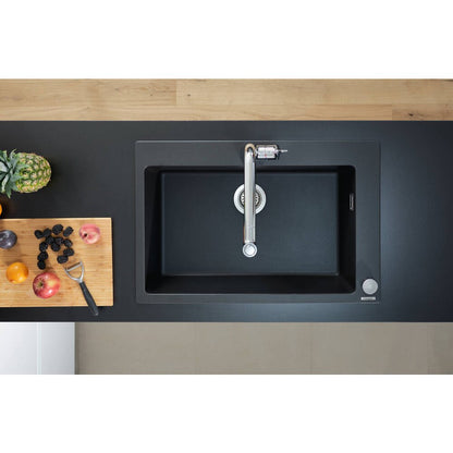 Hansgrohe S51 SilicaTec Composite Sink Grey Stone 77x51 cm