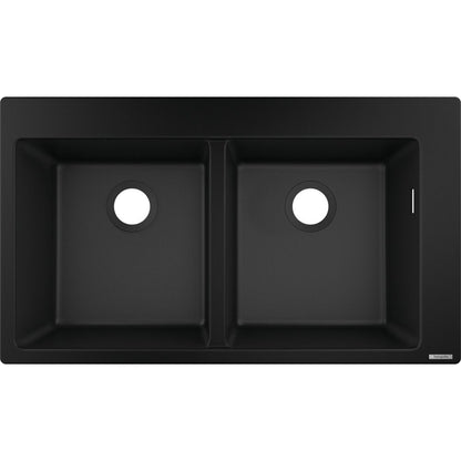 Hansgrohe S51 SilicaTec Composite Sink Black Graphite 88x51 cm