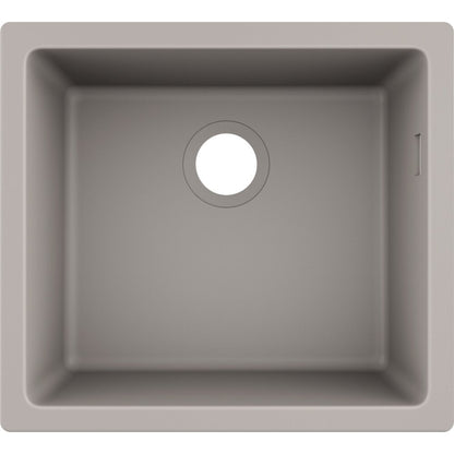 Hansgrohe S51 SilicaTec Composite Sink Concrete Grey 50x45 cm