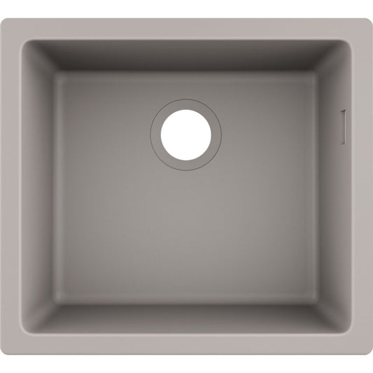 Hansgrohe S51 SilicaTec Composite Sink Concrete Grey 50x45 cm