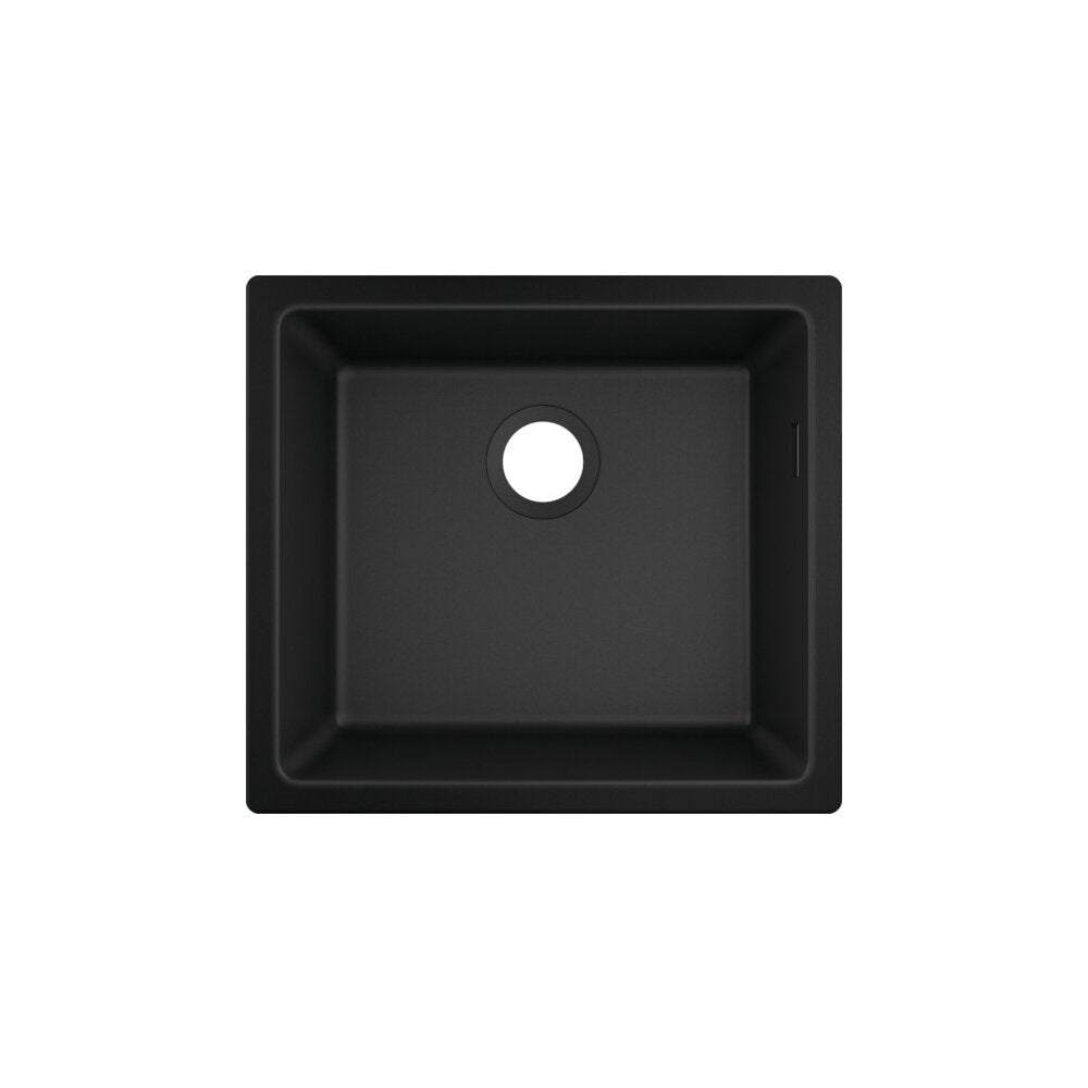 Hansgrohe S51 SilicaTec Composite Sink Black Graphite 50x45 cm
