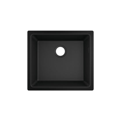 Hansgrohe S51 SilicaTec Composite Sink Black Graphite 50x45 cm