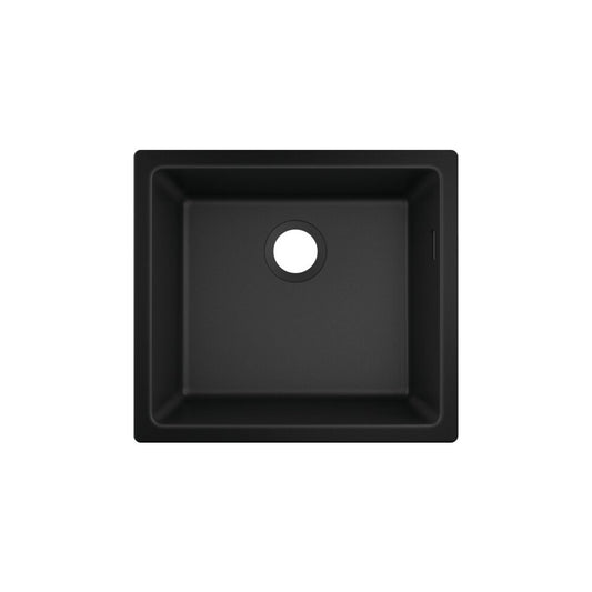 Hansgrohe S51 SilicaTec Composite Sink Black Graphite 50x45 cm