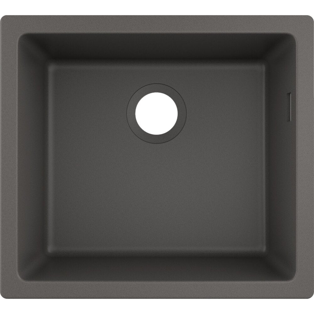 Hansgrohe S51 SilicaTec Composite Sink Grey Stone 50x45 cm