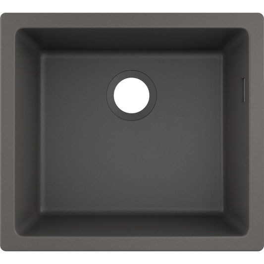 Hansgrohe S51 SilicaTec Composite Sink Grey Stone 50x45 cm