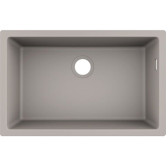 Hansgrohe S51 SilicaTec Concrete Grey Composite Sink 71x45 cm