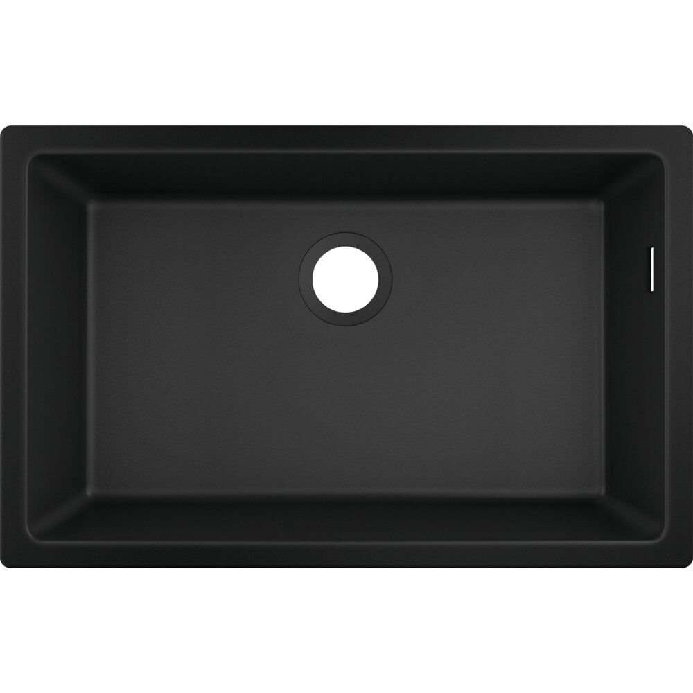 Hansgrohe S51 SilicaTec Composite Sink in Hard Graphite 71x45 cm