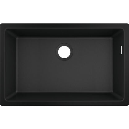 Hansgrohe S51 SilicaTec Composite Sink in Hard Graphite 71x45 cm