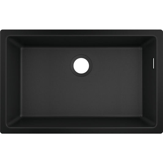 Hansgrohe S51 SilicaTec Composite Sink in Hard Graphite 71x45 cm
