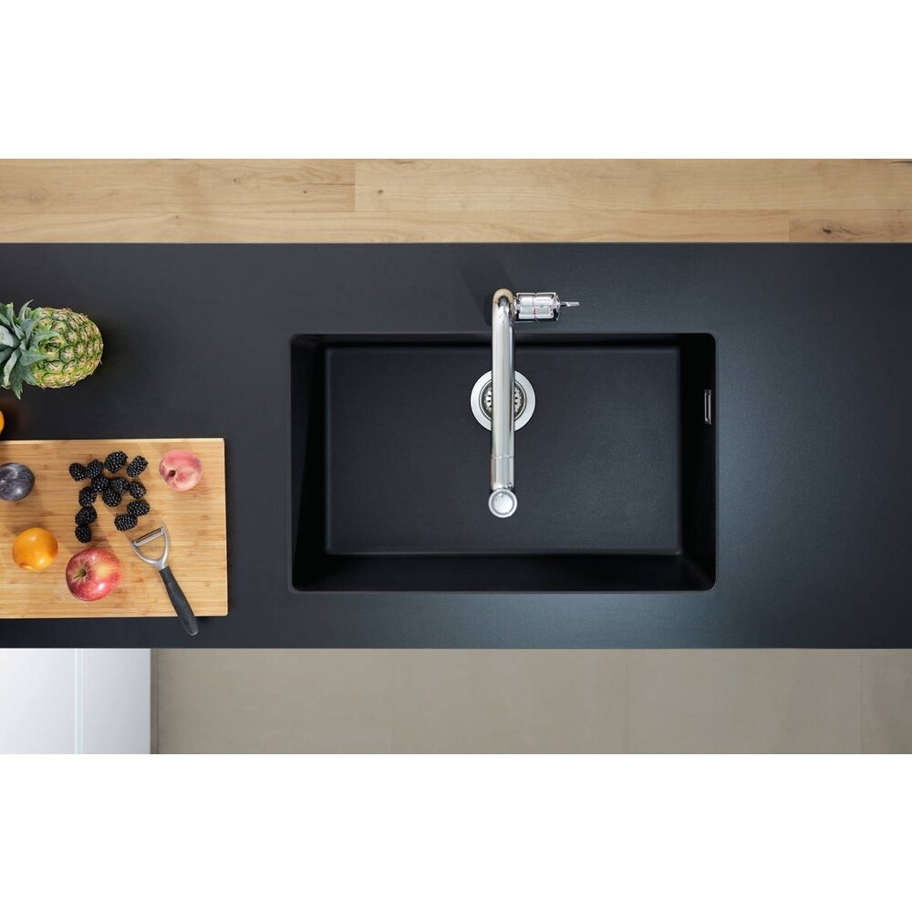 Hansgrohe S51 SilicaTec Composite Sink in Hard Graphite 71x45 cm