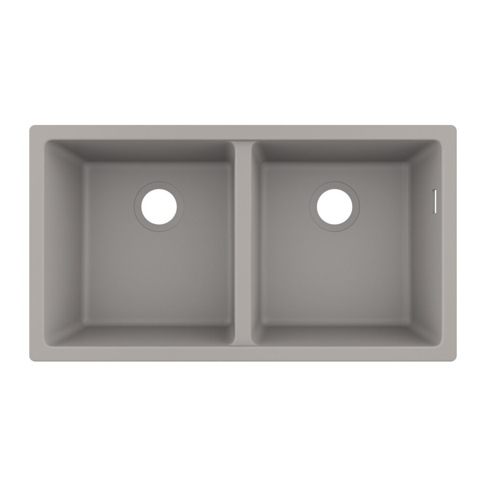 Хигиенна мивка Hansgrohe S51 SilicaTec сив бетон 82x45 см