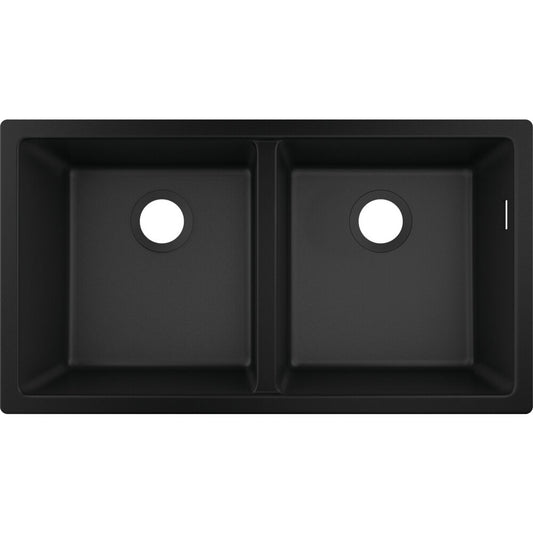 Hansgrohe S51 SilicaTec Composite Sink in Hard Graphite 82x45 cm