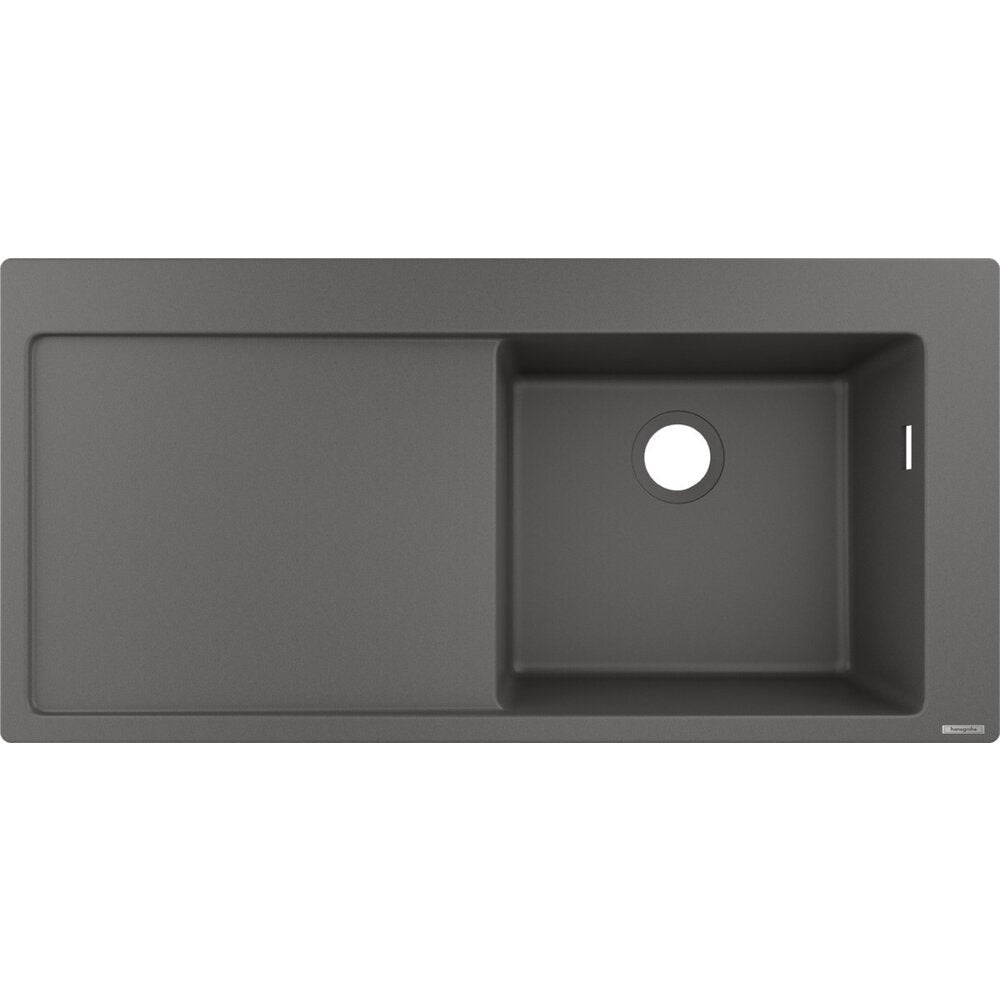 Чиувета композит Hansgrohe S51 SilicaTec сива каменна права 105x51 см