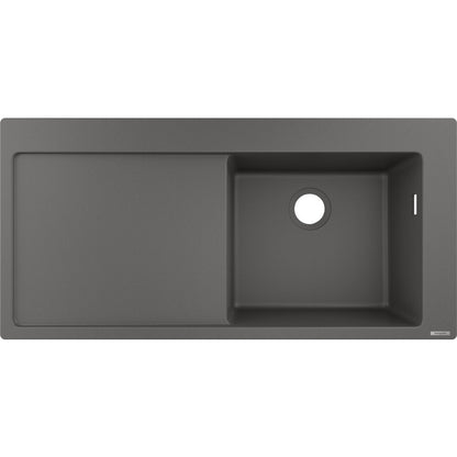 Чиувета композит Hansgrohe S51 SilicaTec сива каменна права 105x51 см