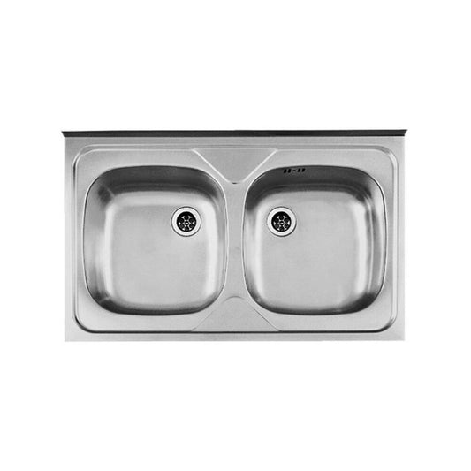 Alveus Compact 20 Satin Stainless Steel Sink 80x50 cm