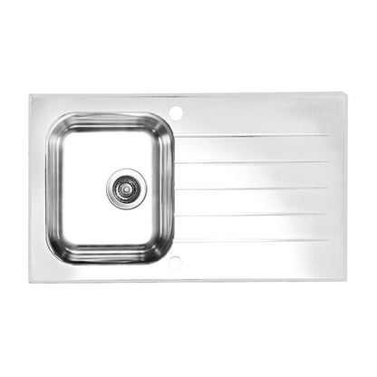 Alveus Glassix 10 Stainless Steel Sink - White 86x50 cm
