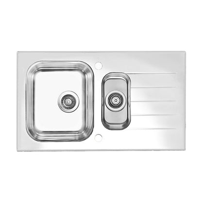 Смесител Alveus Glassix 20 инокс - бял 86x50 см