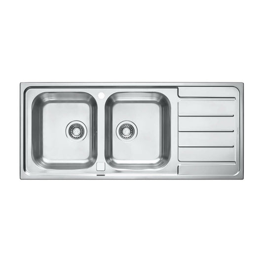 Alveus Line Maxim 100 Satin Stainless Steel Sink 116x50 cm