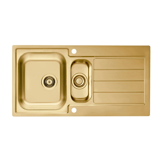 Alveus Monarch Line 10 Stainless Steel Sink Bronze Finish 98x50 cm