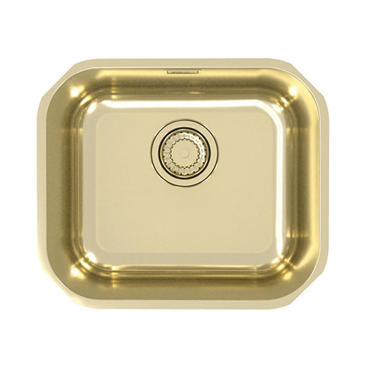 Alveus Monarch Variant 40 Stainless Steel Sink Gold Finish 34x40 cm