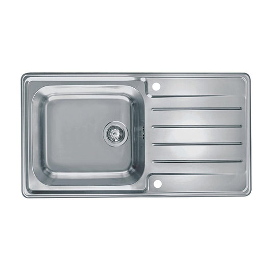 Alveus Praktik 100 Satin Stainless Steel Sink 98x50 cm