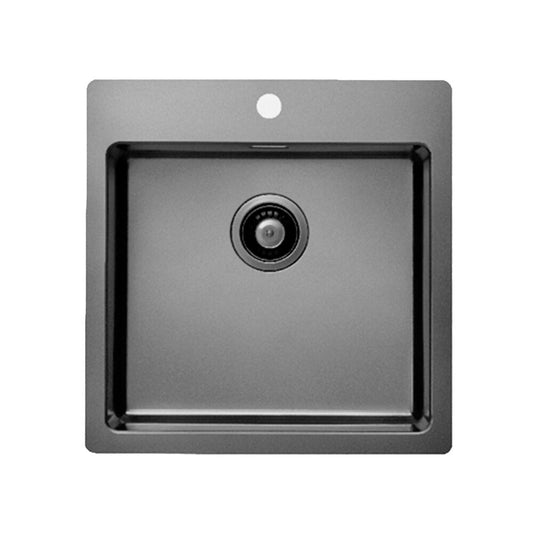 Alveus Pure 30 Stainless Steel Sink Anthracite Finish 52x53 cm