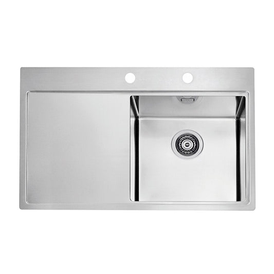 Alveus Pure 40 Right Stainless Steel Sink 79x53 cm