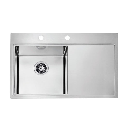 Alveus Pure 40 Left Stainless Steel Sink 79x53 cm