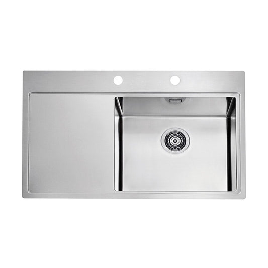 Alveus Pure 50 Right Stainless Steel Sink 86x53 cm