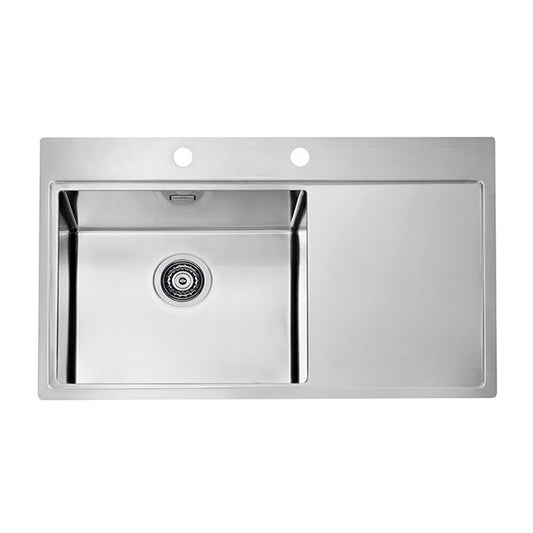 Alveus Pure 50 Left Stainless Steel Sink 86x53 cm