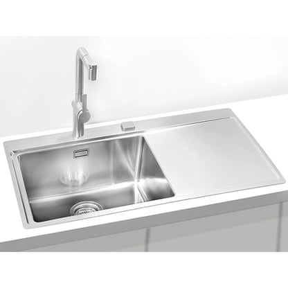 Alveus Pure 50 Left Stainless Steel Sink 86x53 cm