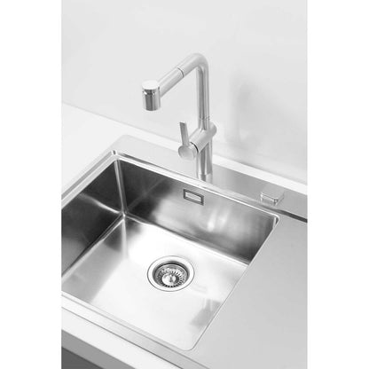 Alveus Pure 50 Left Stainless Steel Sink 86x53 cm