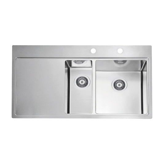 Alveus Pure 60 Right Stainless Steel Sink 98x53 cm