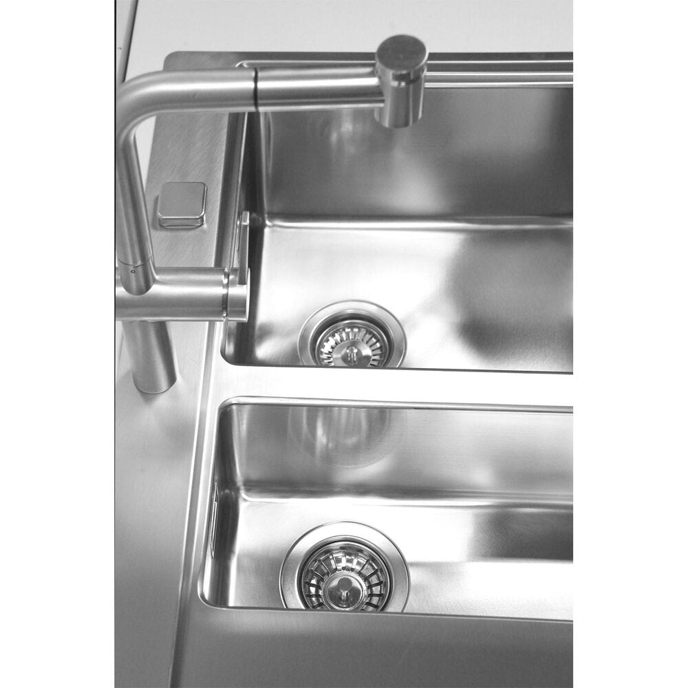 Alveus Pure 60 Right Stainless Steel Sink 98x53 cm