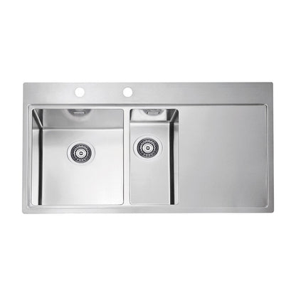 Alveus Pure 60 Left Stainless Steel Sink 98x53 cm