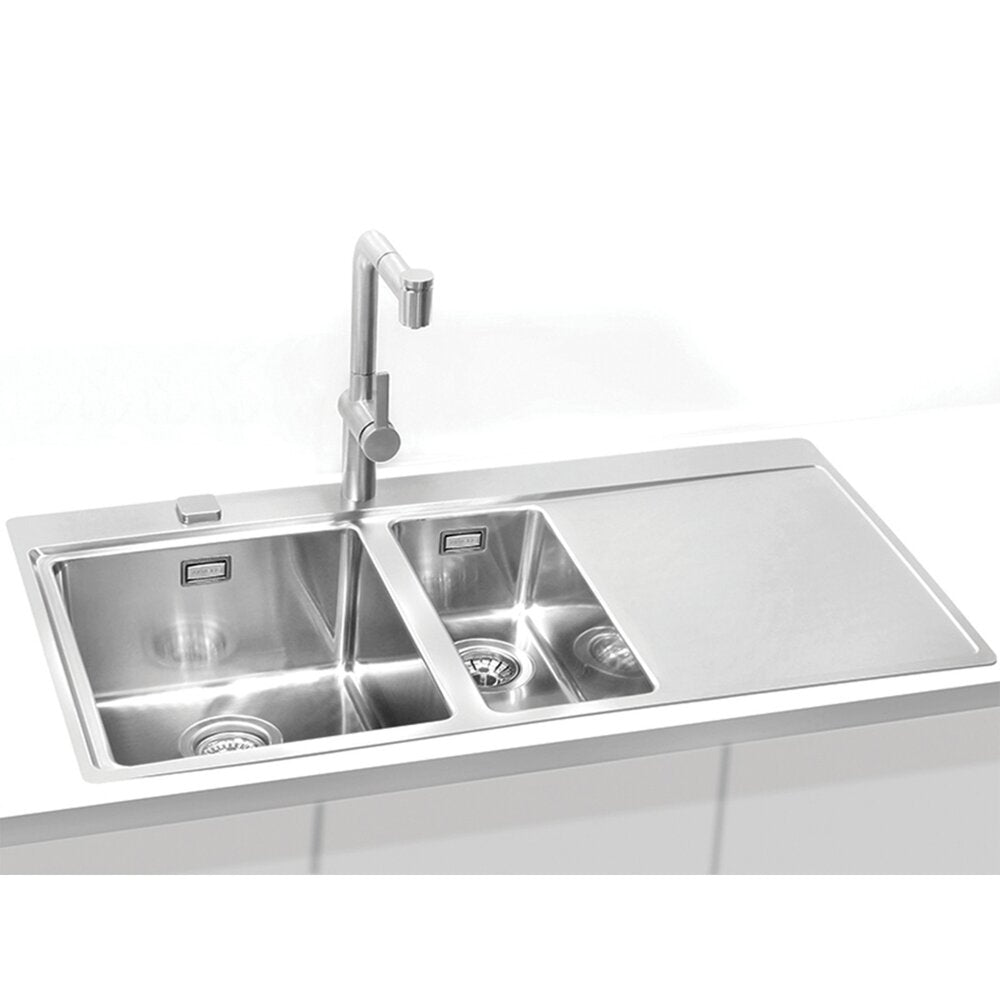 Alveus Pure 60 Left Stainless Steel Sink 98x53 cm