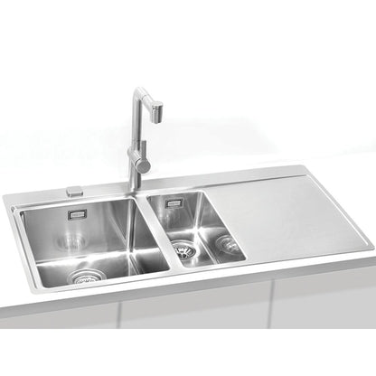 Alveus Pure 60 Left Stainless Steel Sink 98x53 cm