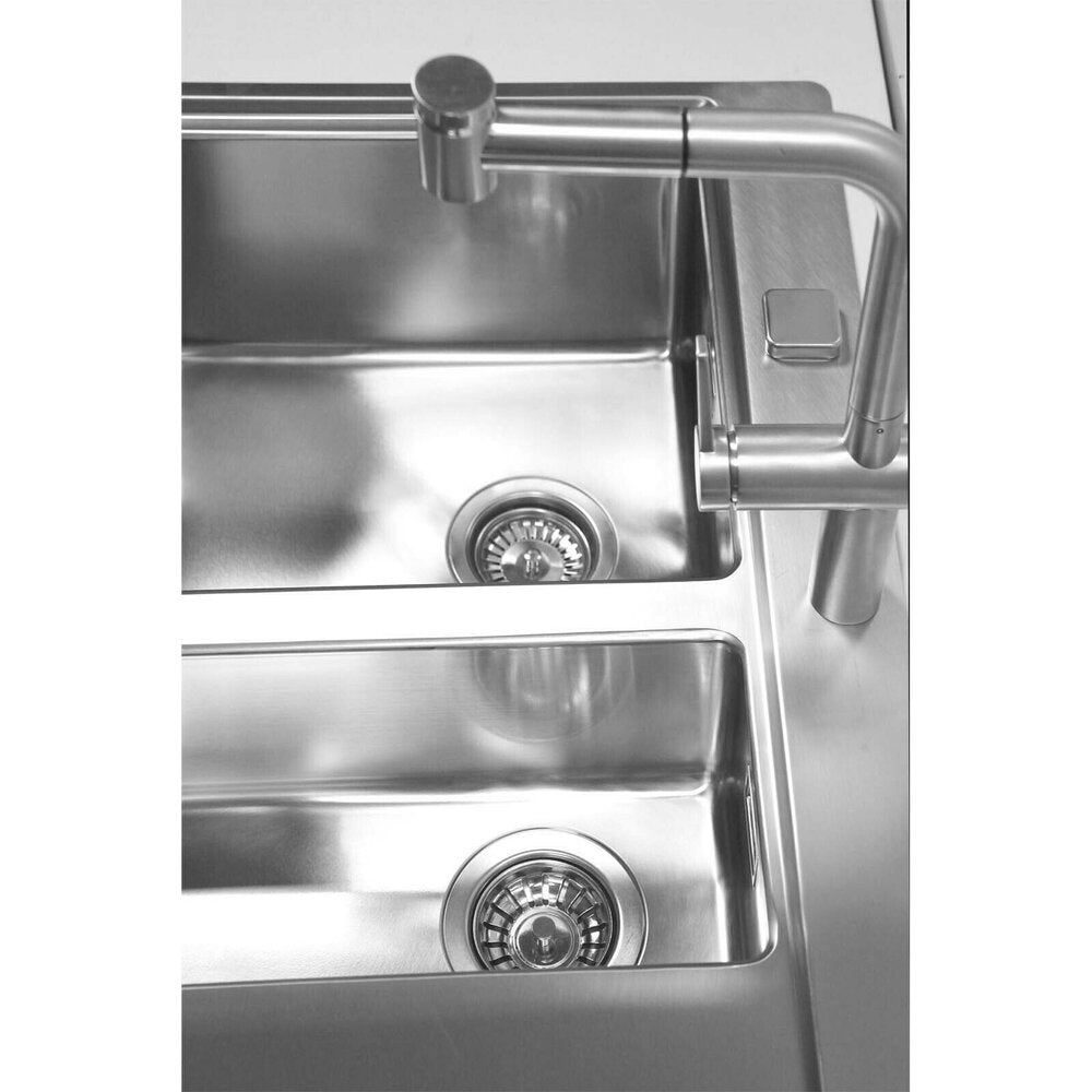 Alveus Pure 60 Left Stainless Steel Sink 98x53 cm